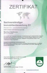 Dekra zertifzierter Immobiliengutachter
